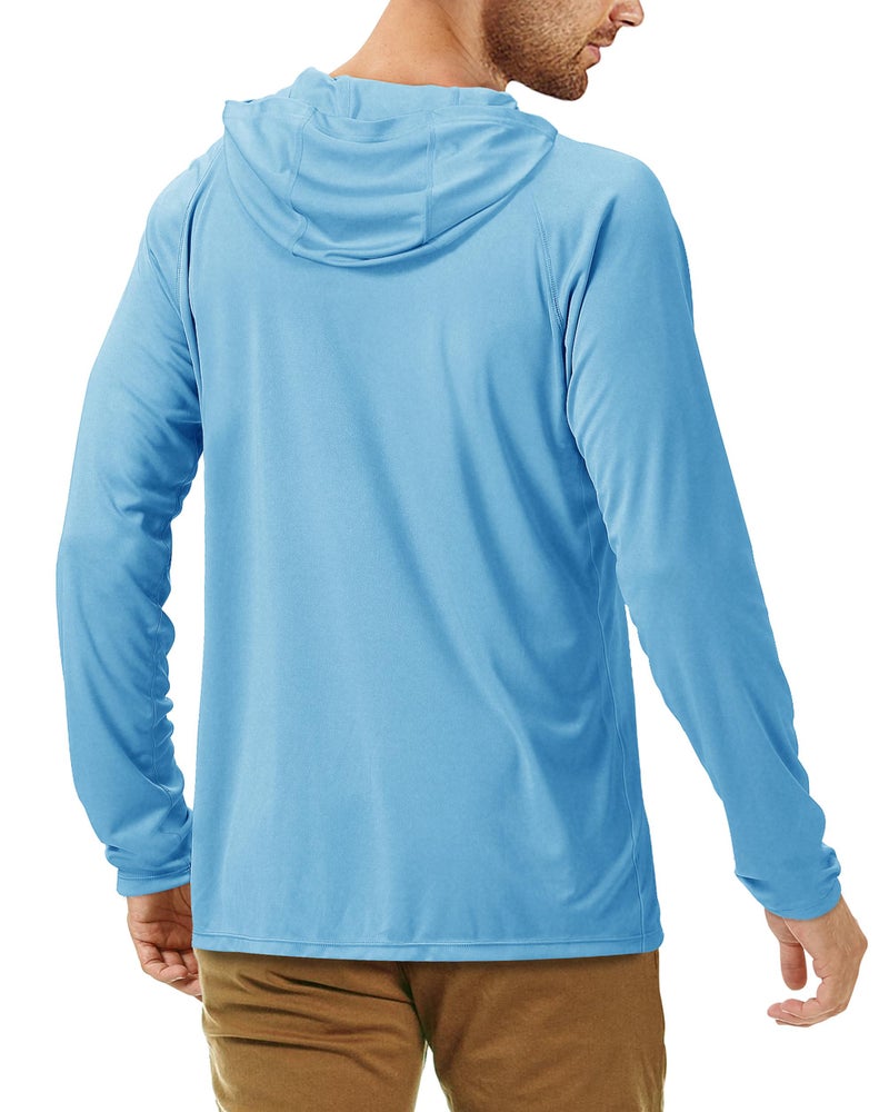 Roadbox UPF 50+ Fishing Shirts for Men Long Sleeve Sun Protection Lightweight Outdoor UV Hiking Shirts - Image 3